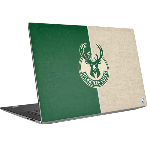 NBA Milwaukee Bucks Split Canvas Dell XPS Skin